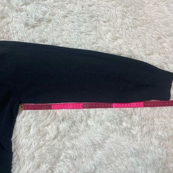 Daniel Hechter 1/4 Zip Knit Sweater Mens XXL Black Pullover 100% Cotton - Picture 3 of 8